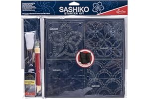 Sew Easy Sashiko - Juego completo de bordado - Todo lo que necesitas para empezar