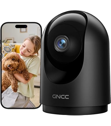 TUGARD Telecamera WiFi 2K 360° Con Visione Notturna E Rilevamento AI – Per Interni, Compatibile Con Alexa - 2