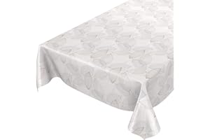 ANRO Mantel, hule, lavable, hojas, abstracto, moderno, toalla, gris, 100 x 140cm