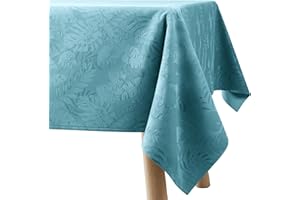 Filumi Tovaglia 140x300 cm blu, lavabile, per interni ed esterni, motivo geometrico Eris