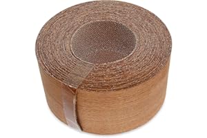 WoodPress® 50mm Real Mahogany Wood Iron-On Edging – 7.5m Roll – Pre-Glued Wood Veneer Tape for Easy DIY Application – Will Cover the Edge of a Standard MDF Panel