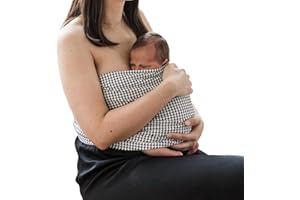 Studio Romeo - Bandeau Peau à Peau - Cadeau de Naissance - Ceinture Peau a Peau 100% Coton - Dès la naissance - Jusqu’à 3 mois - Motif Moss