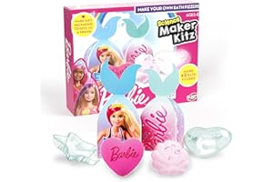 BLADEZ Barbie Toyz Bath Bombs for Girls - Fun DIY Kit - Kids Bath Bombs with Peach Scent - Bath Fizzers for Kids Barbie Accessories - Creative Bath Bomb Making Kit for Kids and Barbie Gifts
