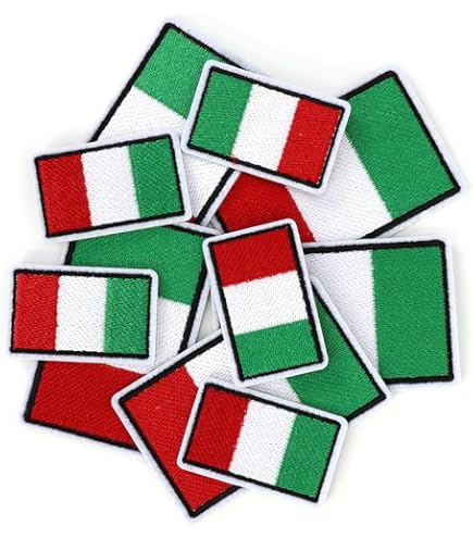 Toppa Italiana Bandiera Diagonale PVC - 80x50 Mm, Gancio Per Giubbotti Tattici, Airsoft E Cosplay - Foto 8