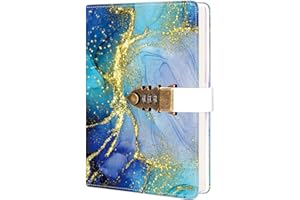 ZXHQ Carnet de Notes Carnet Secret fille Journal intime avec code pour Adulte garçon femmes, en PU Cuir Bloc-notes Pour Bureau, Cartes Porte-stylo, Taille 215x150mm Style 7