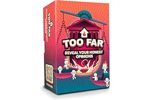 HOT HOUSE GAMES The Sidemen TOO FAR Card Game | The Morally Outrageous Funniest Party Card Game | By the Sidemen | Reveal Your Honest Opinions, Judge the Confession and Catch the Liar | For Teens, Adults, 16+