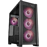 ASUS TUF GAMING GT302 TG ARGB Black Case Gaming E-ATX orta kule, değiştirilebilir yan paneller file temperli cam, 4 adet &ouml;nce