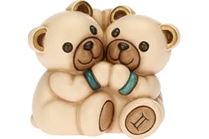 THUN - Gemelli Teddy Stars - Living, Icone - Ceramica - 7,3x5,6x6,5cm h