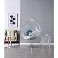 fulidianlan wind glass ball transparent bubble chair hemisphere hanging chair Space chair Acrylic hanging basket girl's heart room YL0T16