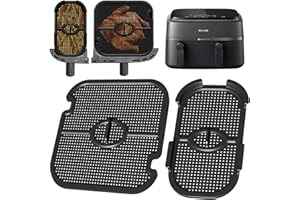 EOPUOZS 2 silikonowe akcesoria chroniące przed pryskaniem do Philips Airfryer 3000 Dual Basket NA350, ochrona przed pryskaniem, akcesoria do frytkownicy na gorące powietrze, do Philips Airfryer Dual