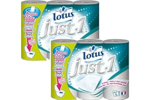 Lotus Just 1 - Papier Hygiénique Aquatube x 6 Rouleaux - Lot de 2