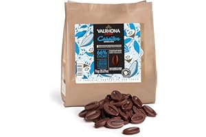 ‎VALRHONA VALRHONA - Sack 1 kg Caraïbe 66% - Dunkle Schokolade - Sack Bohnen - 1kg