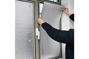 ZLOVNE Película Reflectante 8 Mm de Espesor Película de Privacidad Protector Solar para Ventana Interior o Exterior,Película Aluminizada Aislante Térmico Reflexivo Película (95x170cm/37 x67)