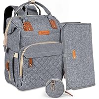 Zaino Fasciatoio Iniuniu - Borsa Per Pannolini Lavabile Con Portaciuccio E Taschene - Foto 7