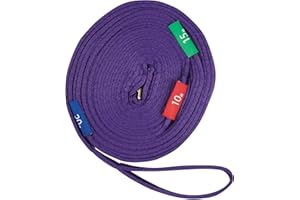 Kincade Two Tone Lunge Line with Circle Markers, Purple/Black, 11m