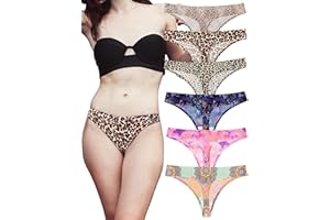 KUKU PANDA Tangas Invisibles para Mujer Cómodas Bragas de Maternidad Conjunto de Ropa Interior Sin Costuras Variedad de Entrenamiento Atlético Pack de 6