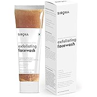 Sirona 125 ml Gentle Exfoliating Face Wash- |Anti-Acne| Suitable For All Skin Types| Reduces Blemishes| Anti-Ageing| Anti-Oxidant| Facial Cleanser With Apricot, Flax-Seed Extracts| For Teenagers, Men & Women
