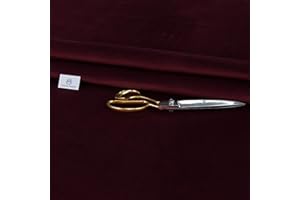 Haaris Imaan Soft Touch Velvet Upholstery Material by The Metre, Luxury Soft Furnishings (Burgundy)