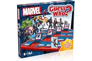 Winning Moves Marvel Guess Who? Board Game – Fun Gift for Kids Ages 3+, Featuring Avengers, Guardians of the Galaxy & Wakanda Heroes Like Hulk, Iron Man & Black Widow