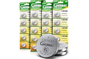 HQB CR1632 Lithium 3V Batterie, Bouton de Pile Bouton électronique pour Jouets Calculatrices Montres (20 Pcs)