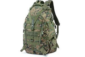 JOVELL Mochilas de Marcha - Mochila Tácticas Militar Impermeable 25L Capacidad Nylon 900D Múltiples Bolsillos para Senderismo Acampada, Montañismo, Caza, Aire Libre Ciclismo y Más