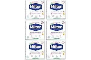 GB EMPORIUM 6 x 28 Milton Sterilising Tablets for Cleaning Baby Feeding Accessories and Breastfeeding Equipment Cleaning Baby Bottles Rinse-Free Ideal for Travel Home Household Hygiene (168 Tablets)
