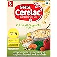 CERELAC Baby Cereal with Milk , Khichdi with Vegetables & Ghee , From 8 to 24 Months ,Stage 2, Source of Iron & Protein , 300g Bag-In-Box Pack