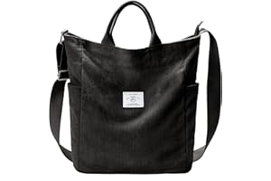 KALIDI Corduroy Hobo Bag Totes Bag Handbag Crossbody Bag Large Capacity Shoulder Bags with Zipper for Women Ladies Girls School,College,Shopping,Work