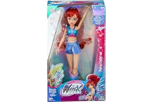 WINX CLUB Winx – Bloom Fata Ali Luminose, Bambola 27 cm, Look da Fata del Fuoco, Snodata, Giocattolo per Bambina e Bambini dai 4 Anni in su