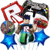 Birthday Balloons Roblx, Globosroblx, Ro-Blx Birthday Decoration, WlsqDE | Foil Balloon Birthday Decoration Birthday-Year Dec