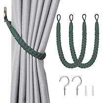 Fermatenda Con Nappe Pretty Jolly - Confezione 4 Pezzi, Corda Intrecciata, Rosso Vinaccia - Foto 9