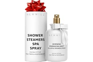 Energizing Shower & Pillow Spray Peppermint Eucalyptus Tea tree Essential Oils Natural Fast Acting Aromatherapy Mist for Relaxation Calming Stress Clear Sinus Cooling Relief Luxury Self care Gift