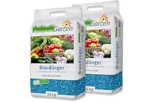 OPPENHÄUSER Engrais bleu 20kg pour jusqu’à 300m² – Engrais pour fruits, légumes et plantes robustes, apport nutritif optimal, effet longue durée