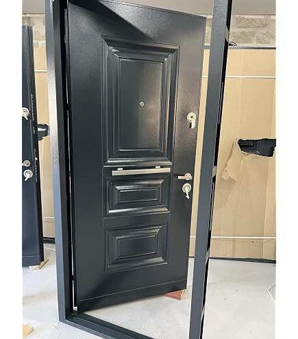 Puerta Exterior De Madera Partida Estilo Rústico, 210x92 Cm, Apertura A Derechas, Con Cerradura