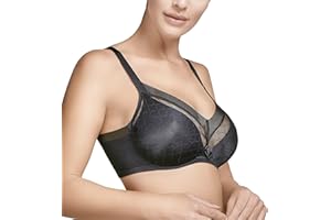 Selene, Sujetador Mujer de Banda Alta, con Aros y Sin Relleno, Elegante Diseño Geométrico, Colección Roxana