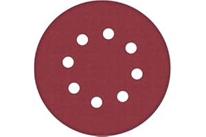 Maveek 50 Pieces 8 Holes Sanding Discs 240 Grit 5 inch Hook and Loop Sandpaper Assortment for Random Orbital Sander