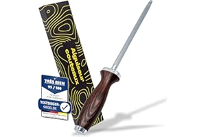 Netrox – Fusil à Aiguiser Professionnel – Aiguiseur de Couteaux Cuisine Haute Qualité – Affûteur Précis pour Couteau Japonais, Pain, Steak – Accessoire Sharpener pour Chef – a Set Couteaux Cuisine