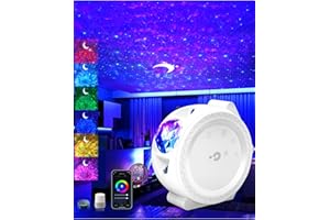 IKHDCYH LED Alexa Proyector Estrellas, proyector de estrellas luz nocturna infantil,control de voz,sincronización,música,adecuado para niños/adultos,fiestas/dormitorios/bares/aniversario(White)