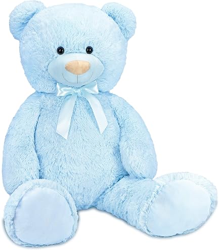 BRUBAKER Oso De Peluche Gigante XXL 100 Cm – Beige Con Corazón De Felpa 'Je T'aime' De 32 Cm, Suave Y Lavable