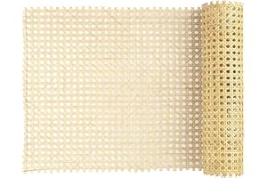 AIEX 40cm Largeur Sangle Rotin, Poids Léger Naturel Carré Rouleau Rotin Cannage Rotin Naturel en Rouleau Feuille de Rotin Tissé pour Projets de Cannage (101,6cm de Long)
