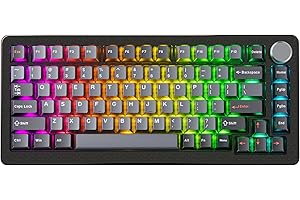 DrunkDeer A75 Pro Rapid Trigger cichy przełącznik magnetyczny mechaniczna klawiatura do gier ANSI regulowane uruchamianie RGB PBT nasadka klawiszy 75% TKL 82 klawisze przewodowa wiśnia profil USB z
