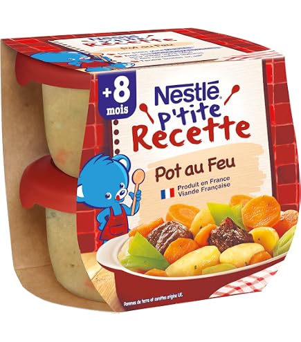 Blédina Mes Moulinés - 16 Bols Repas Bébé Dès 8 Mois - 4 Recettes Variées Sans Sel Ajouté