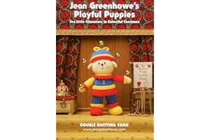 Jean Greenhowe Knitting Pattern Book Playful Puppies