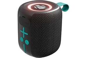 Zebronics 2026 Launch Portable Bluetooth Speaker, 5W RMS, Up to 10Hrs Playback, Passive Radiator, TWS, BT v5.4, USB & mSD, 9 RGB Modes, Splash Proof, Type-C Charging (Sonic POD 15)