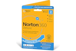 Norton 360 Deluxe 2023, Antivirus software for 3 Devices and 1-year subscription with automatic renewal, Includes Secure VPN and Password Manager, PC/Mac/iOS/Android, Activation Code by Post