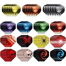 DAHI Dart Zubehör Set - 90 Flights & Schäfte Für Dartpfeile