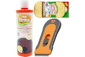 CLEANSTRO Heavy Duty Hob Brite Ceramic Hob Cleaner Kit 250ml