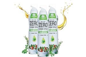 RABEKO PRODUCTS Rabeko Zero spray da cucina a basso contenuto calorico | ERBE ITALIANE | 800 porzioni, 2 kcal per spray | Spray per friggere, grigliare e cuocere al forno | senza additivi, senza zucchero | 3 x 200ml