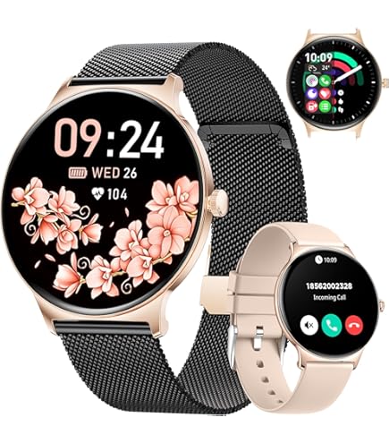 LIGE Smartwatch Dames met Telefoonfunctie, 1.43 AMOLED Fitnesshorloge