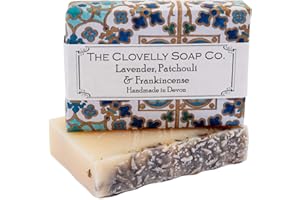 THE CLOVELLY SOAP CO. Clovelly Soap Co Natural Handmade Lavender Patchouli & Frankincense Soap Bar for all Skin Types 100g
